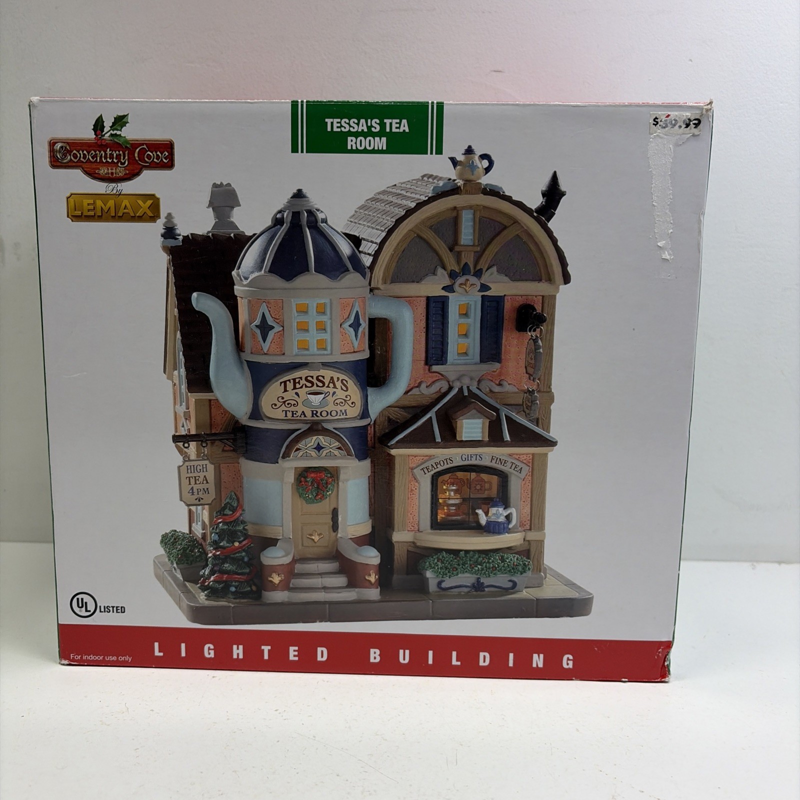 Lemax Coventry Cove Tessa's Tea Room Lighted Building Christmas Village w/ Box Lemax Coventry Cove Tessa's Tea Room Lighted Building Christmas Village w/ Box