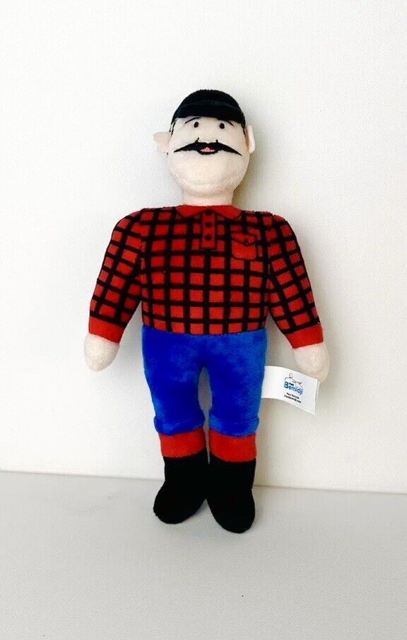 PAUL BUNYAN Plush Stuffed Souvenir Bemidji MN Minnesota Doll New Toy 10” Rare