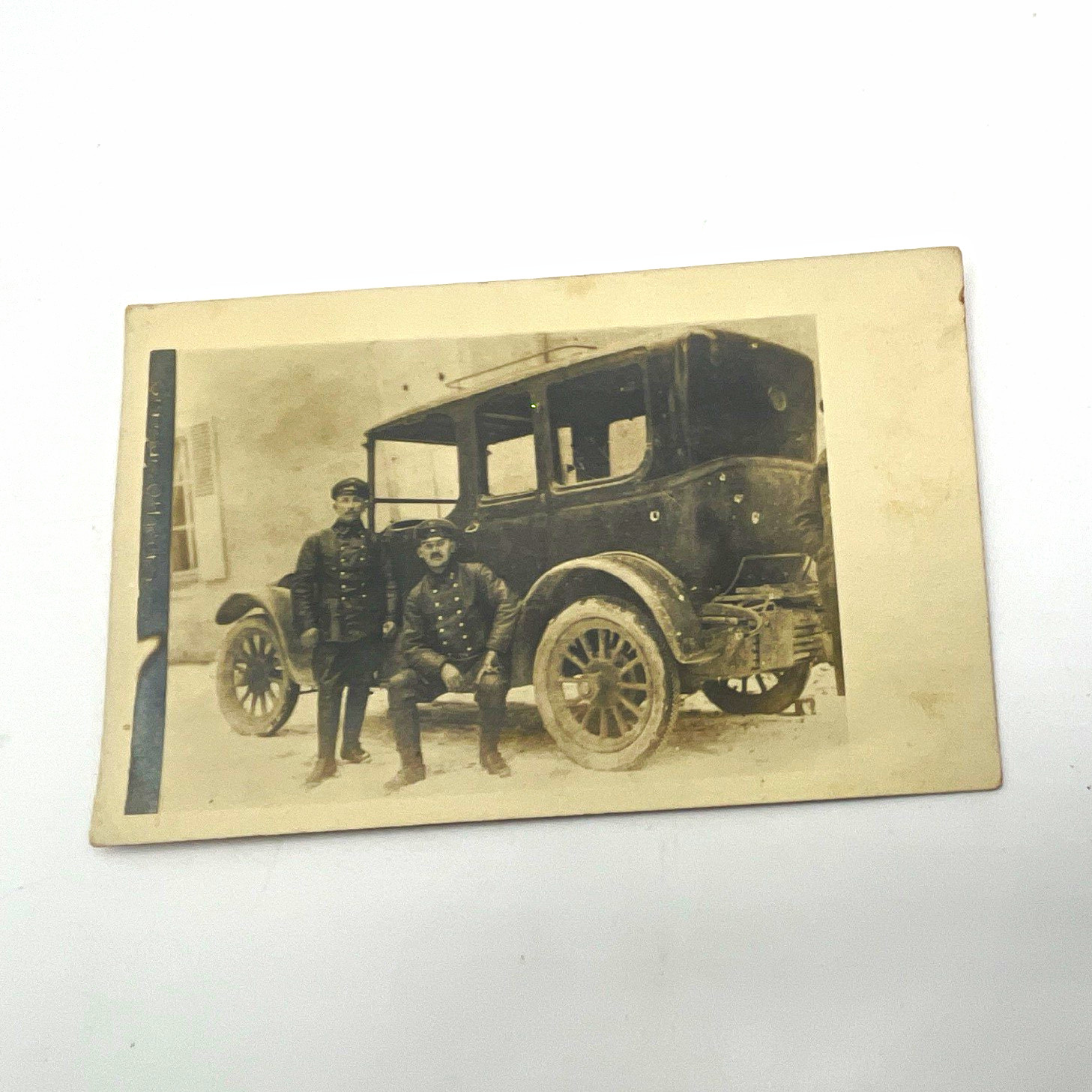 WW1 German Officers Antique RPPC Postcard VTG Military Automobile Staff Car WW1 German Officers Antique RPPC Postcard VTG Military Automobile Staff Car