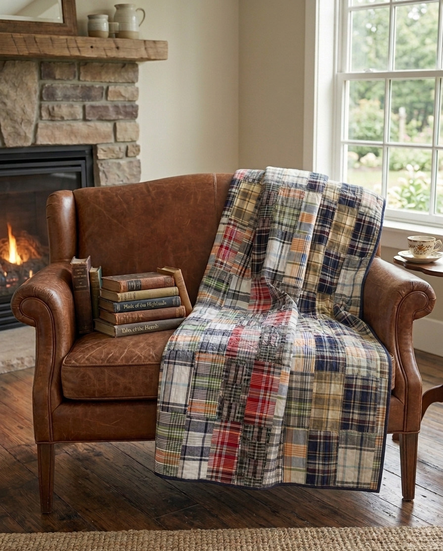 Handmade The Haberdasher's Heirloom Patchwork KING Size Cotton Finished QUILT Handmade The Haberdasher's Heirloom Patchwork KING Size Cotton Finished QUILT