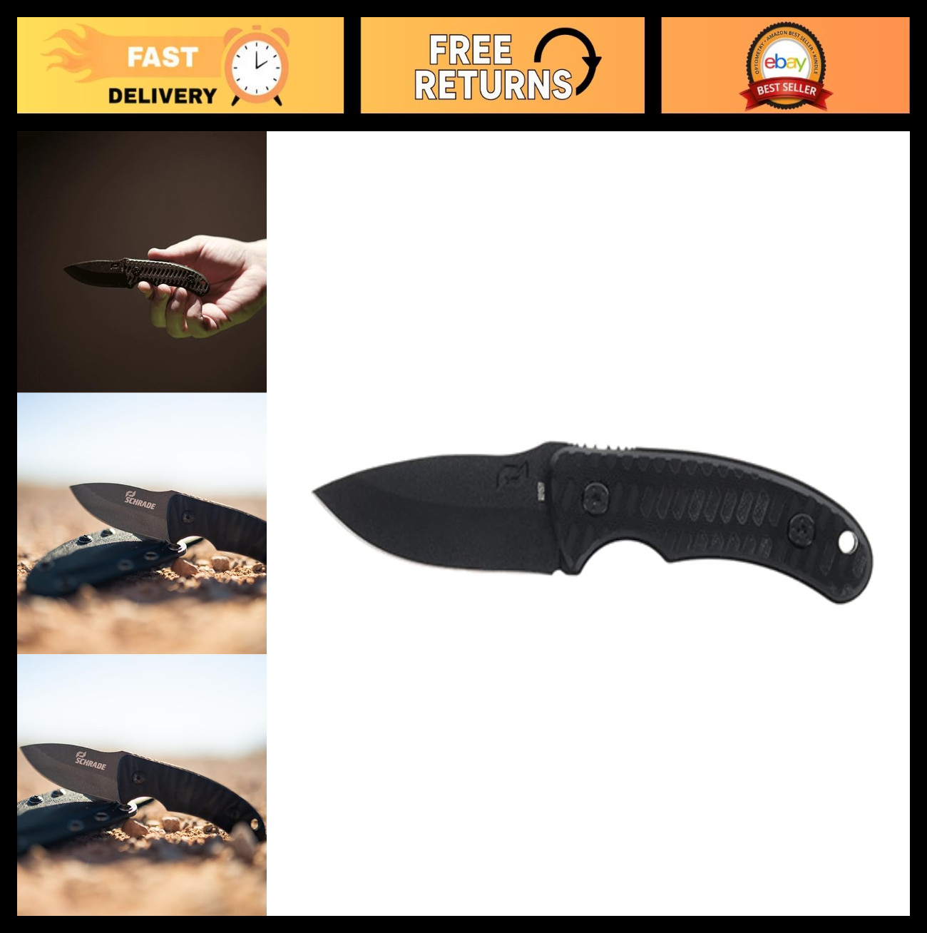 Mini Fixed Blade Knife - 65MN High Carbon Steel, Outdoor Survival Tool, Compact