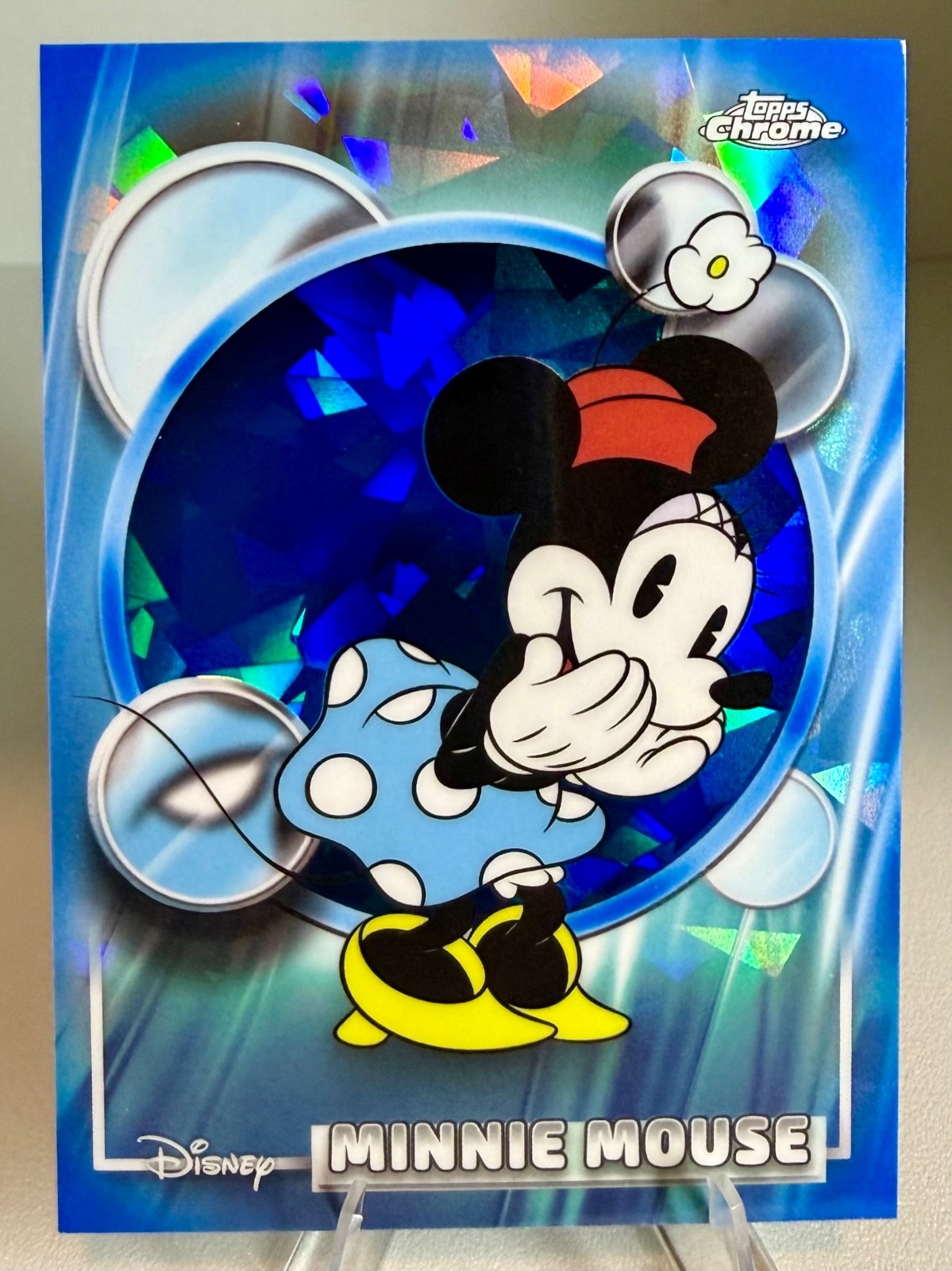 2026 Topps Chrome Sapphire Disney MINNIE MOUSE Blue Refractor #51 2026 Topps Chrome Sapphire Disney MINNIE MOUSE Blue Refractor #51
