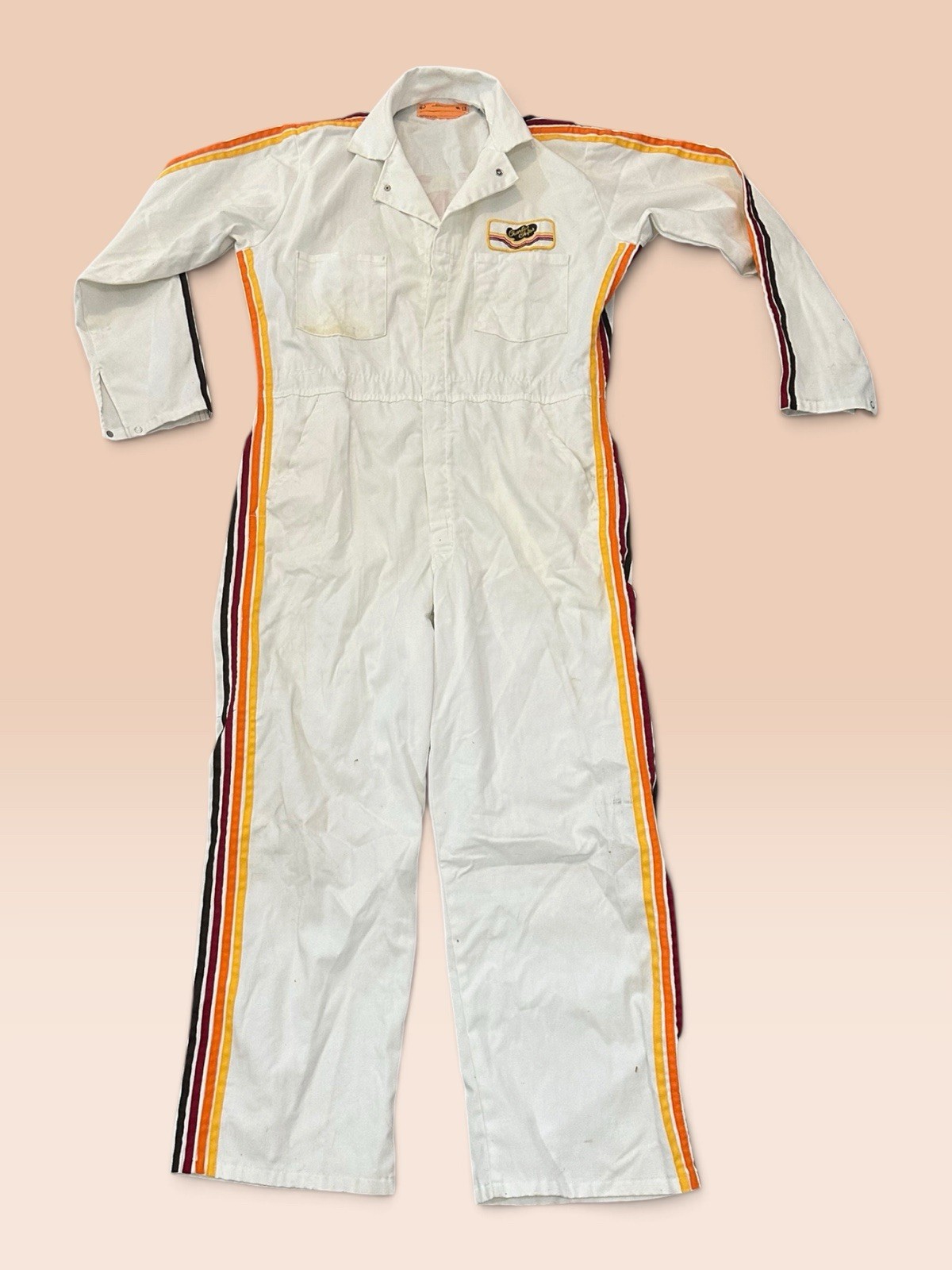 Rare Vintage Charles Chips Promotional Jumpsuits Work Uniform Advertising White Rare Vintage Charles Chips Promotional Jumpsuits Work Uniform Advertising White