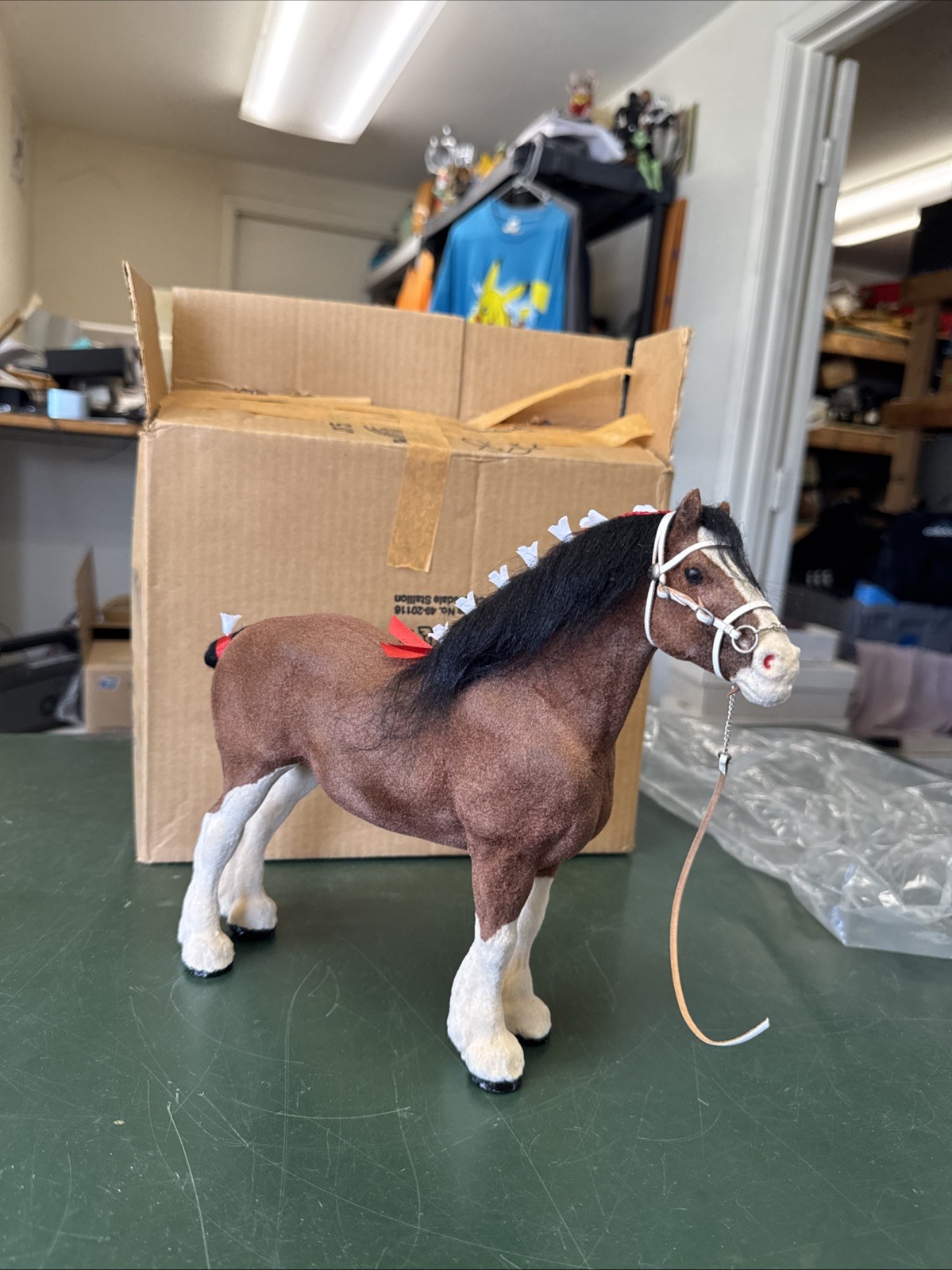 VTG Breyer 1983-1984 Sears Wish Book Flocked Bay Clydesdale Draft 83FLK 20116 VTG Breyer 1983-1984 Sears Wish Book Flocked Bay Clydesdale Draft 83FLK 20116