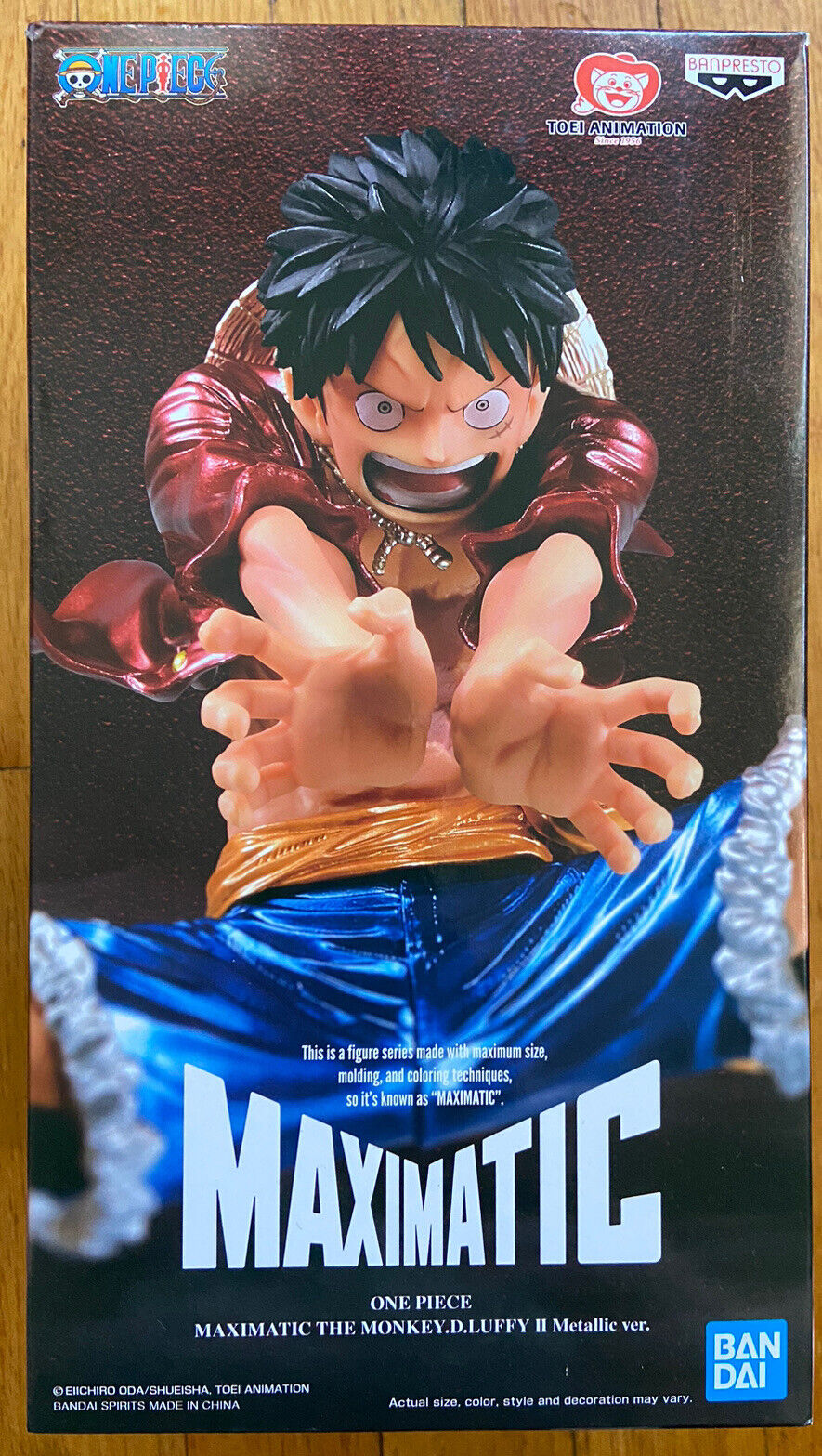 Bandi Maximatic One Piece The Monkey D Luffy Metallic  2022 NYCC Exclusive