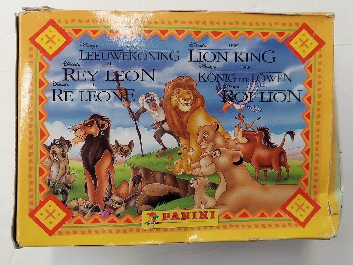 1995 Panini Disney The Lion King Movie Trading Card Box 30 Sealed Packs 