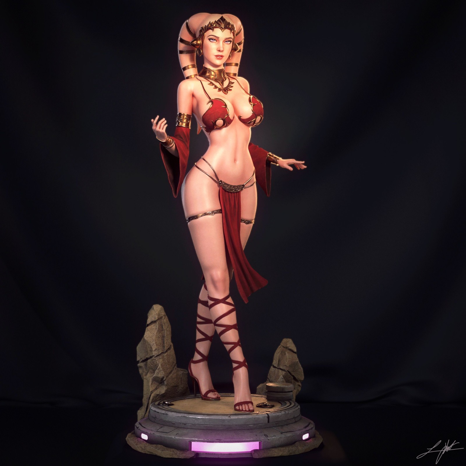 Twi’lek Hostess | 1/4 Unpainted Resin Kit | Sci-Fi Lounge Display Model Twi’lek Hostess | 1/4 Unpainted Resin Kit | Sci-Fi Lounge Display Model