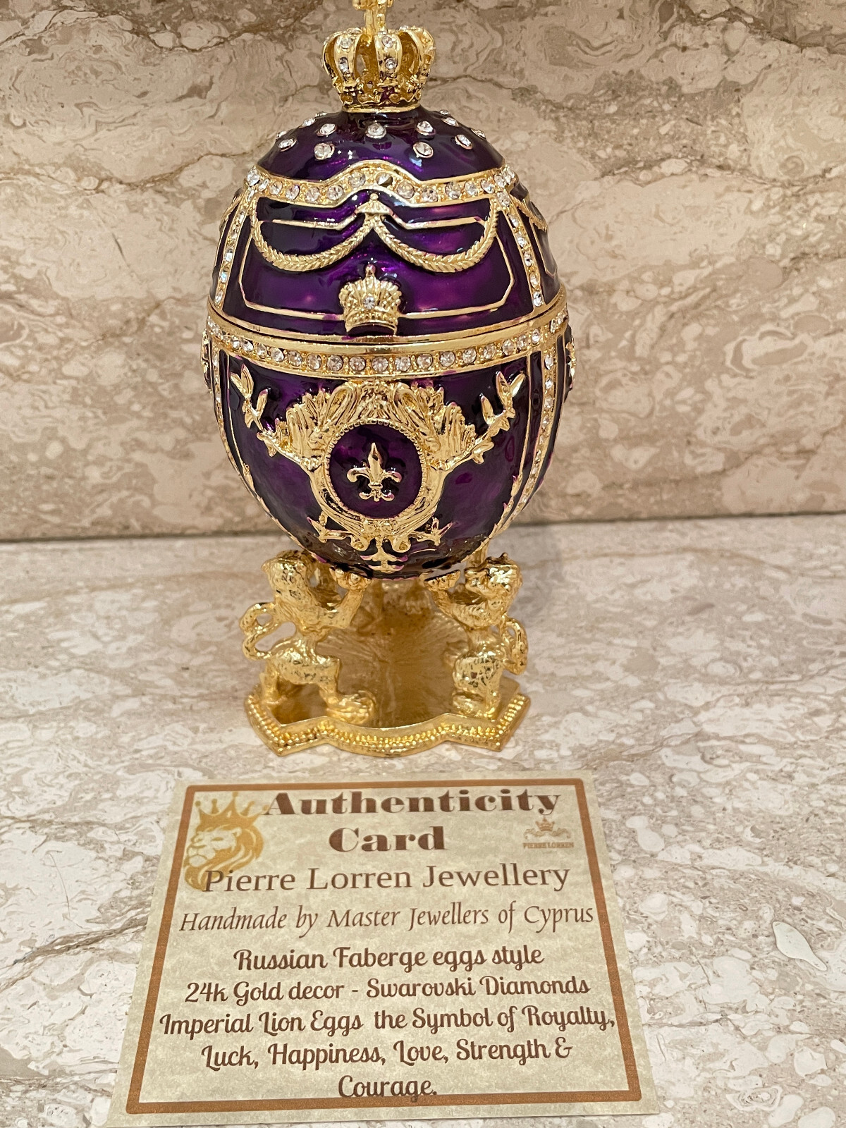 Designer Fabergé egg jewelry box Faberge egg 24k Gold Fabergé Anniversary gift Designer Fabergé egg jewelry box Faberge egg 24k Gold Fabergé Anniversary gift