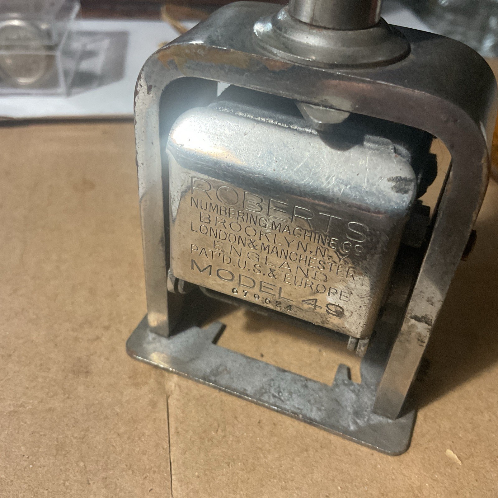 Vintage Roberts Model 49 Stamper Machine Works Vintage Roberts Model 49 Stamper Machine Works