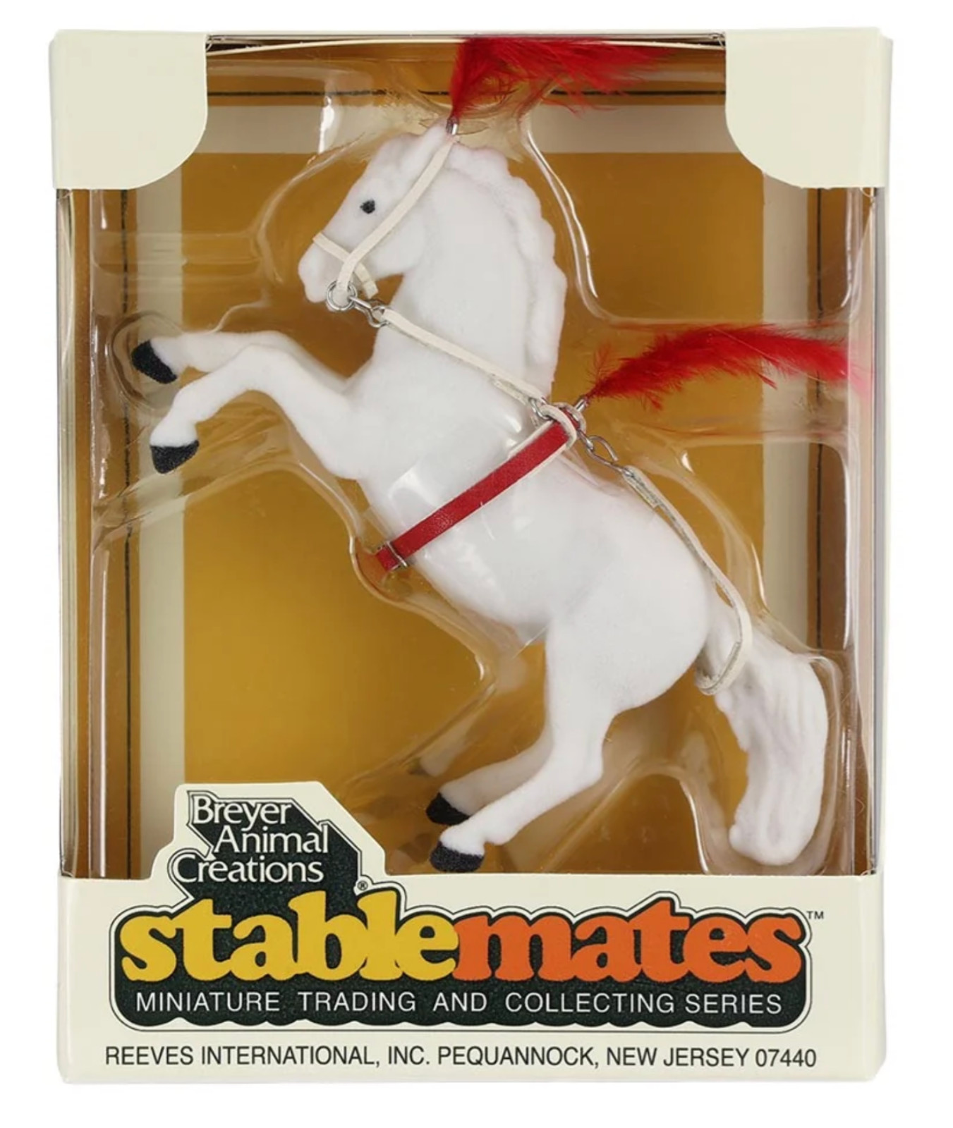 BREYER HORSE VINTAGE-2026 Flocked Lipizzaner Stablemate Circus Fighting Stallion BREYER HORSE VINTAGE-2026 Flocked Lipizzaner Stablemate Circus Fighting Stallion