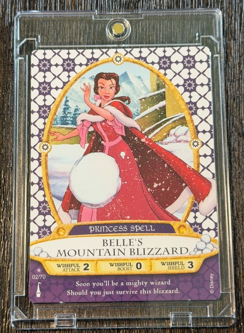 Disney Sorcerers of The Magic Kingdom Belle's Mountain Blizzard Star Rare SOTMK Disney Sorcerers of The Magic Kingdom Belle's Mountain Blizzard Star Rare SOTMK