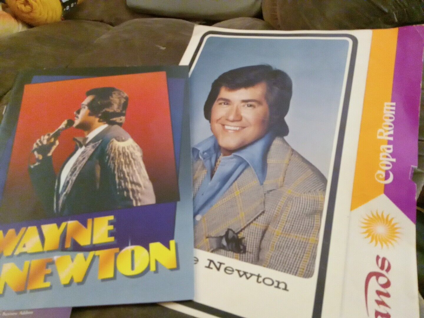 Wayne Newton Program And Menu
