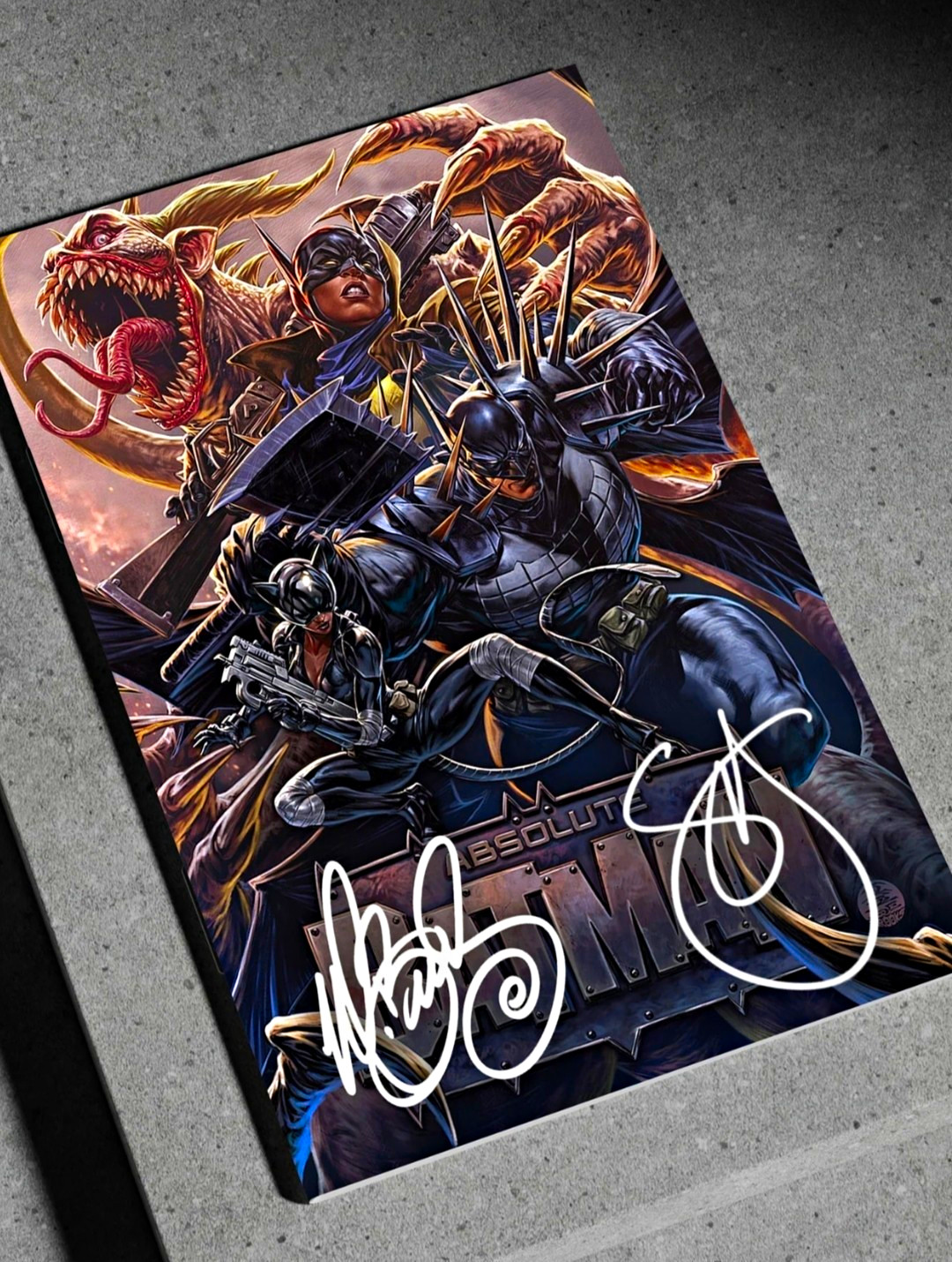BOTH COPIES PRESALE ABSOLUTE BATMAN 25 2x Signed COMBINED SALE BOTH COPIES BOTH COPIES PRESALE ABSOLUTE BATMAN 25 2x Signed COMBINED SALE BOTH COPIES