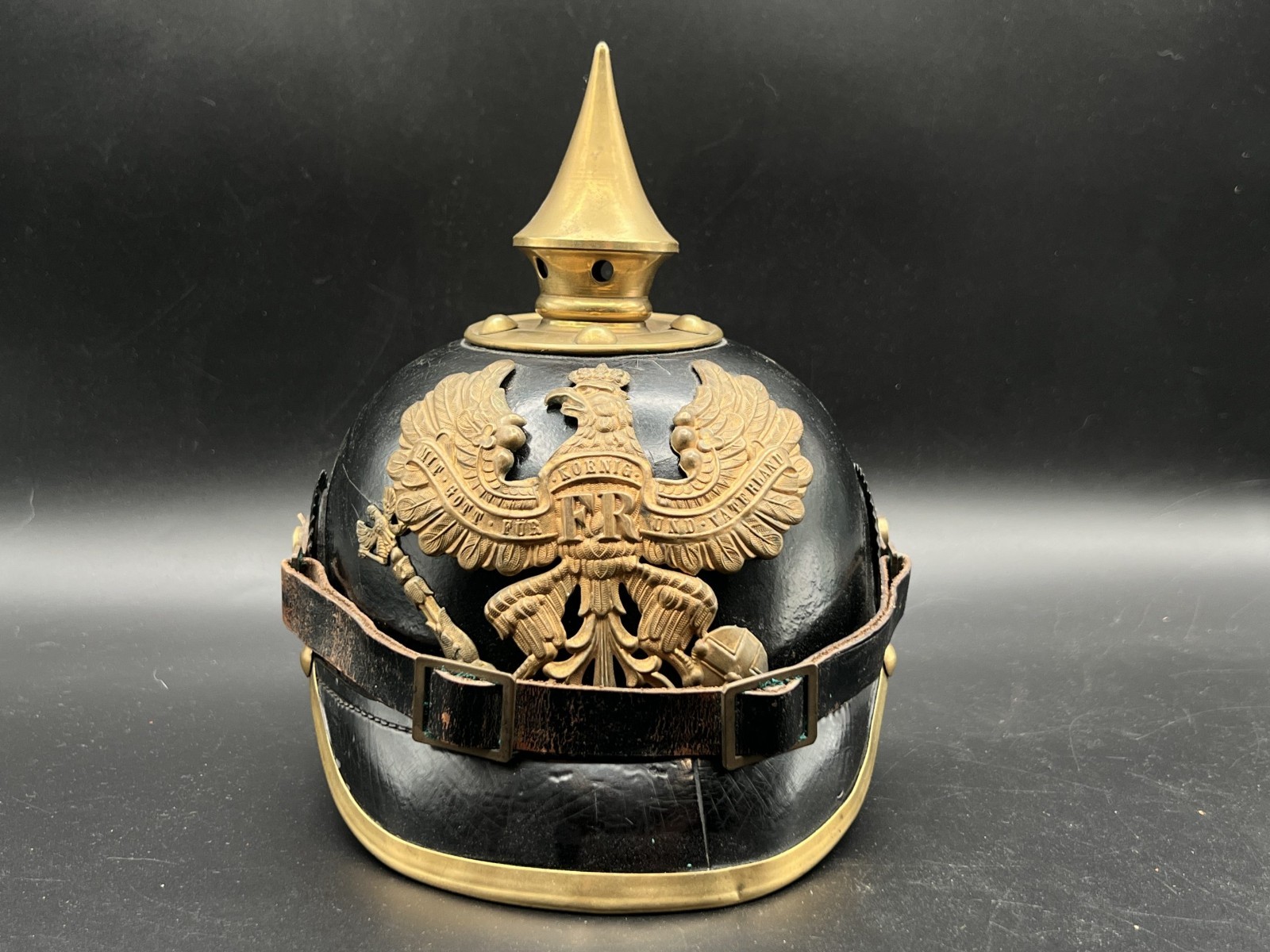German Helmet Pickelhaube World War I.
