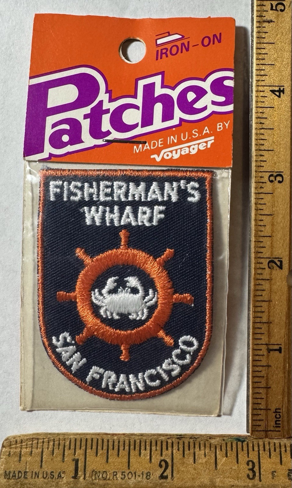 Vintage Fisherman’s Wharf San Francisco California Patch Voyager Travel Souvenir Vintage Fisherman’s Wharf San Francisco California Patch Voyager Travel Souvenir