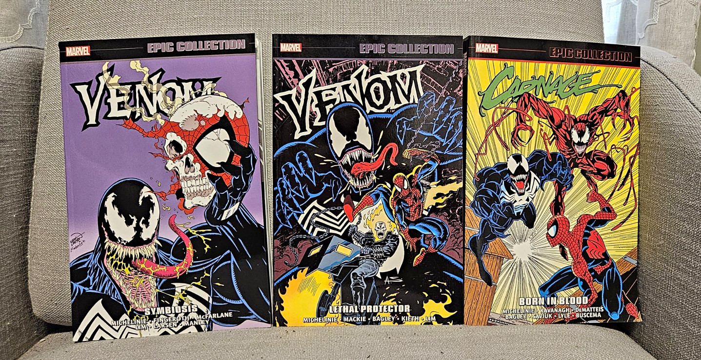 Marvel Venom Epic Collection TPB Lot 3 Symbiosis Lethal Protector Carnage Marvel Venom Epic Collection TPB Lot 3 Symbiosis Lethal Protector Carnage
