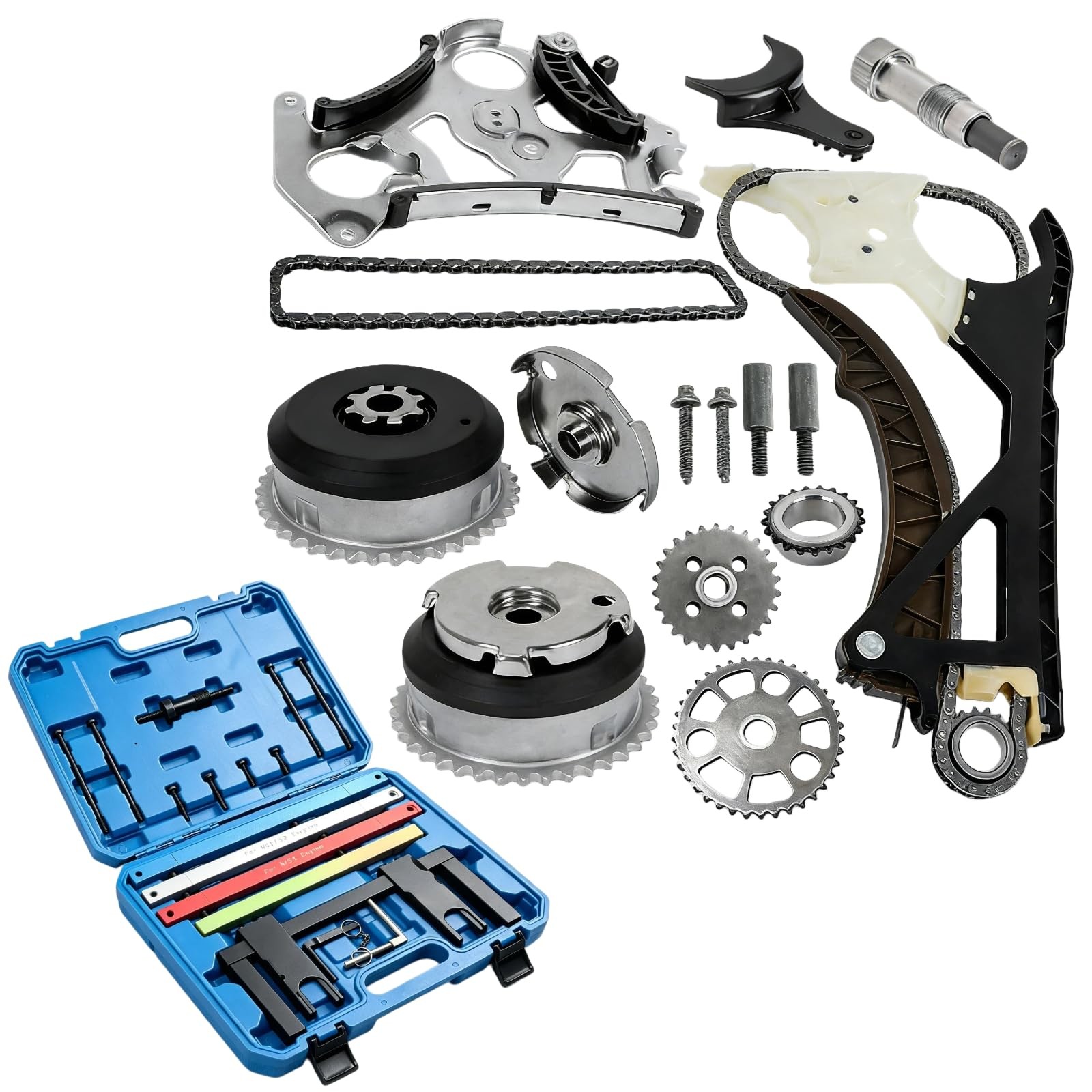 Timing Chain Kit with VVT Gears for BMW N51 N52 N55 3.0L Engines Timing Chain Kit with VVT Gears for BMW N51 N52 N55 3.0L Engines