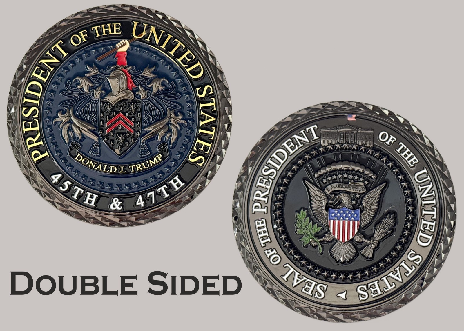45th & 47th United States Presidential Seal Challenge Coin J#33 45th & 47th United States Presidential Seal Challenge Coin J#33