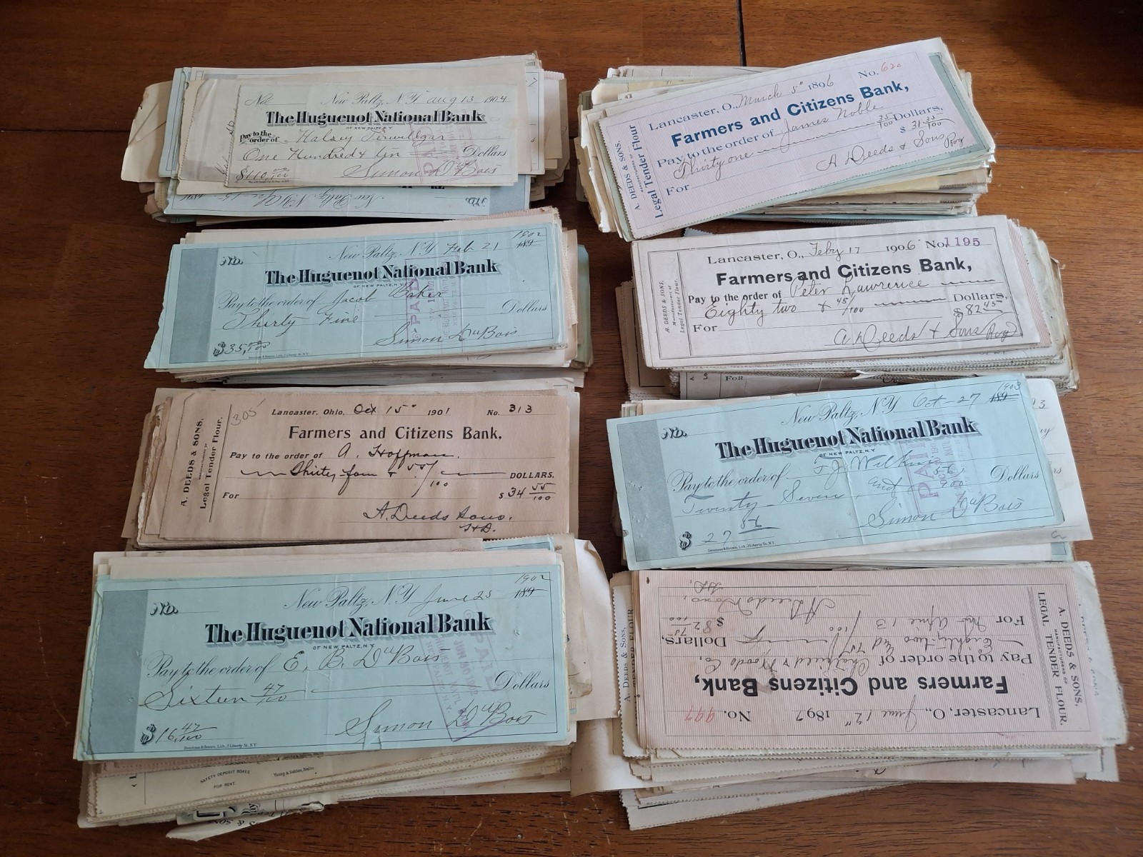 Lot Of 10 X Old Vintage Checks RANDOM PULL Late 1800's and Early 1900’s Lot Of 10 X Old Vintage Checks RANDOM PULL Late 1800's and Early 1900’s