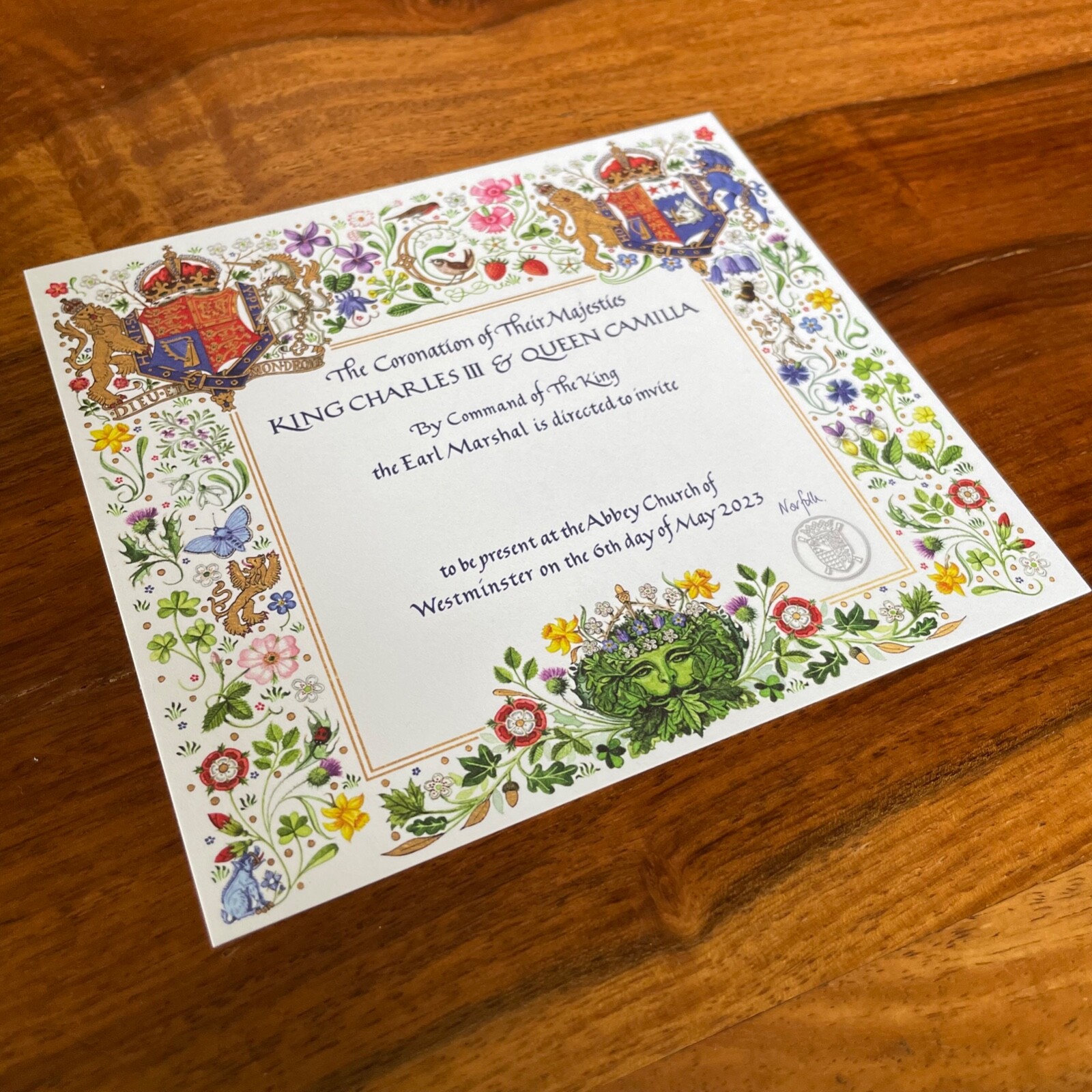 King Charles III Queen Camilla Coronation Invitation Order of Service Official King Charles III Queen Camilla Coronation Invitation Order of Service Official