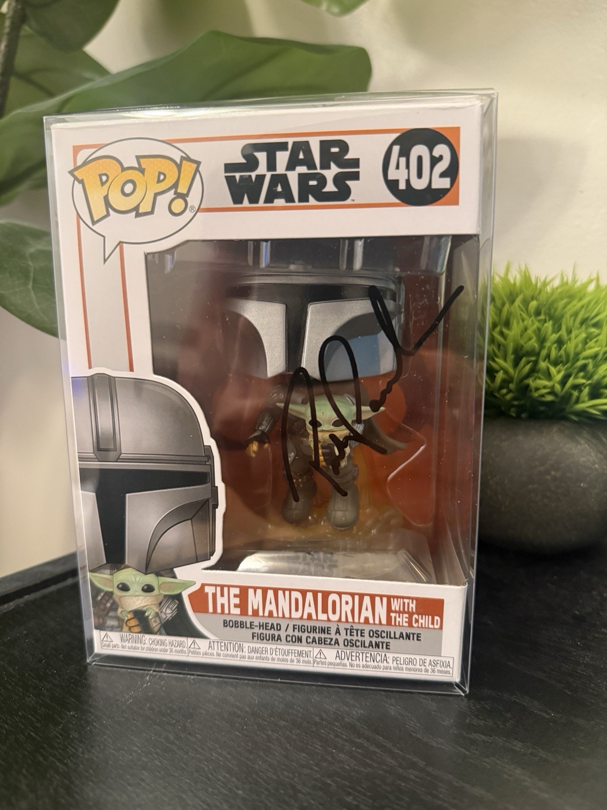 Pedro Pascal Signed Mandalorian Funko Pop Star Wars Autographed COA Pedro Pascal Signed Mandalorian Funko Pop Star Wars Autographed COA