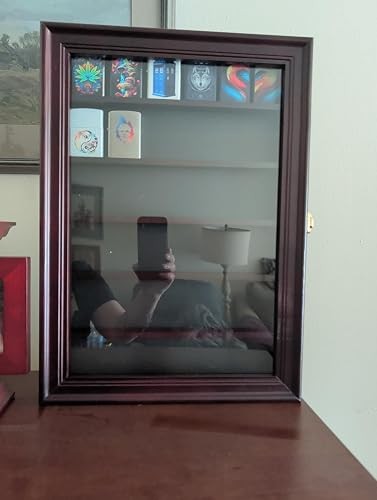 36 Lighter Display Case with Solid Pine, Finish Shadow Box for Zippo, Military, 36 Lighter Display Case with Solid Pine, Finish Shadow Box for Zippo, Military,