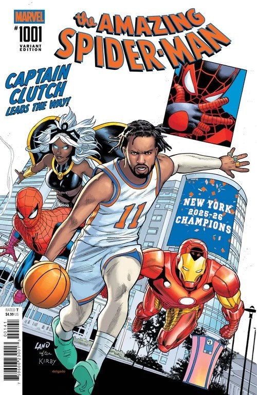 AMAZING SPIDER-MAN #1001 JALEN BRUNSON NY KNICKS NYCC EXCLUSIVE NM PRESALE 2026 AMAZING SPIDER-MAN #1001 JALEN BRUNSON NY KNICKS NYCC EXCLUSIVE NM PRESALE 2026