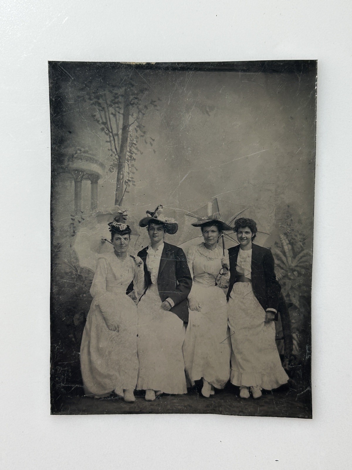 1892 Antique Tintype Photo 4 Women Fancy Hats Identified Seaforth Ont. 1/6 Plate 1892 Antique Tintype Photo 4 Women Fancy Hats Identified Seaforth Ont. 1/6 Plate