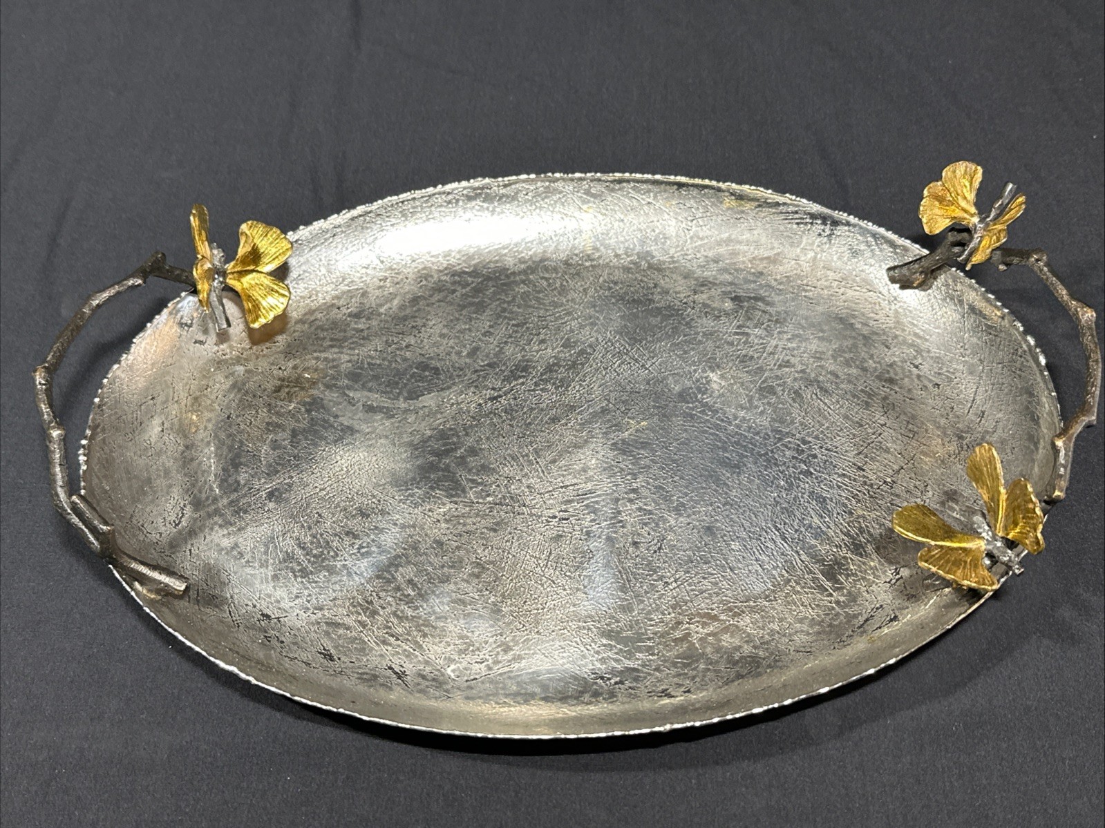 MICHAEL ARAM BUTTERFLY GINKGO MEDIUM TRAY 13”