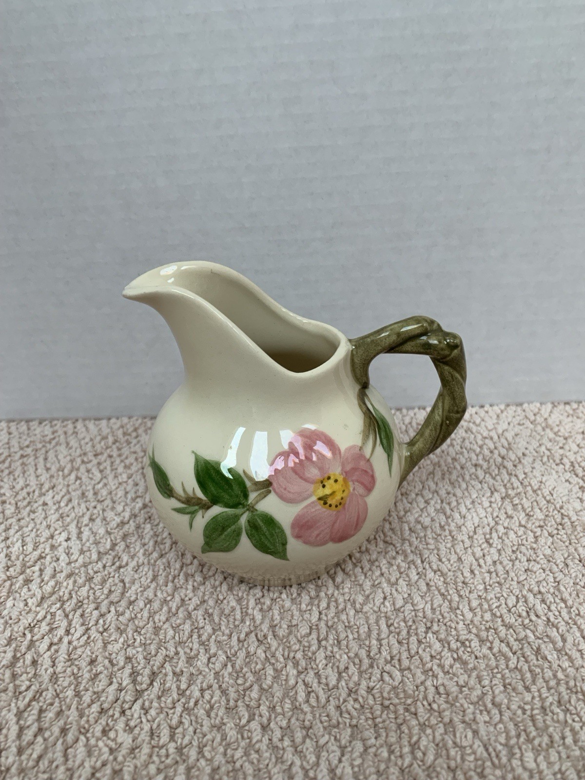 🌸 DESERT ROSE  🌸FRANCISCAN WARE CA CREAMER PITCHER 3.75" Vintage 1953-1958