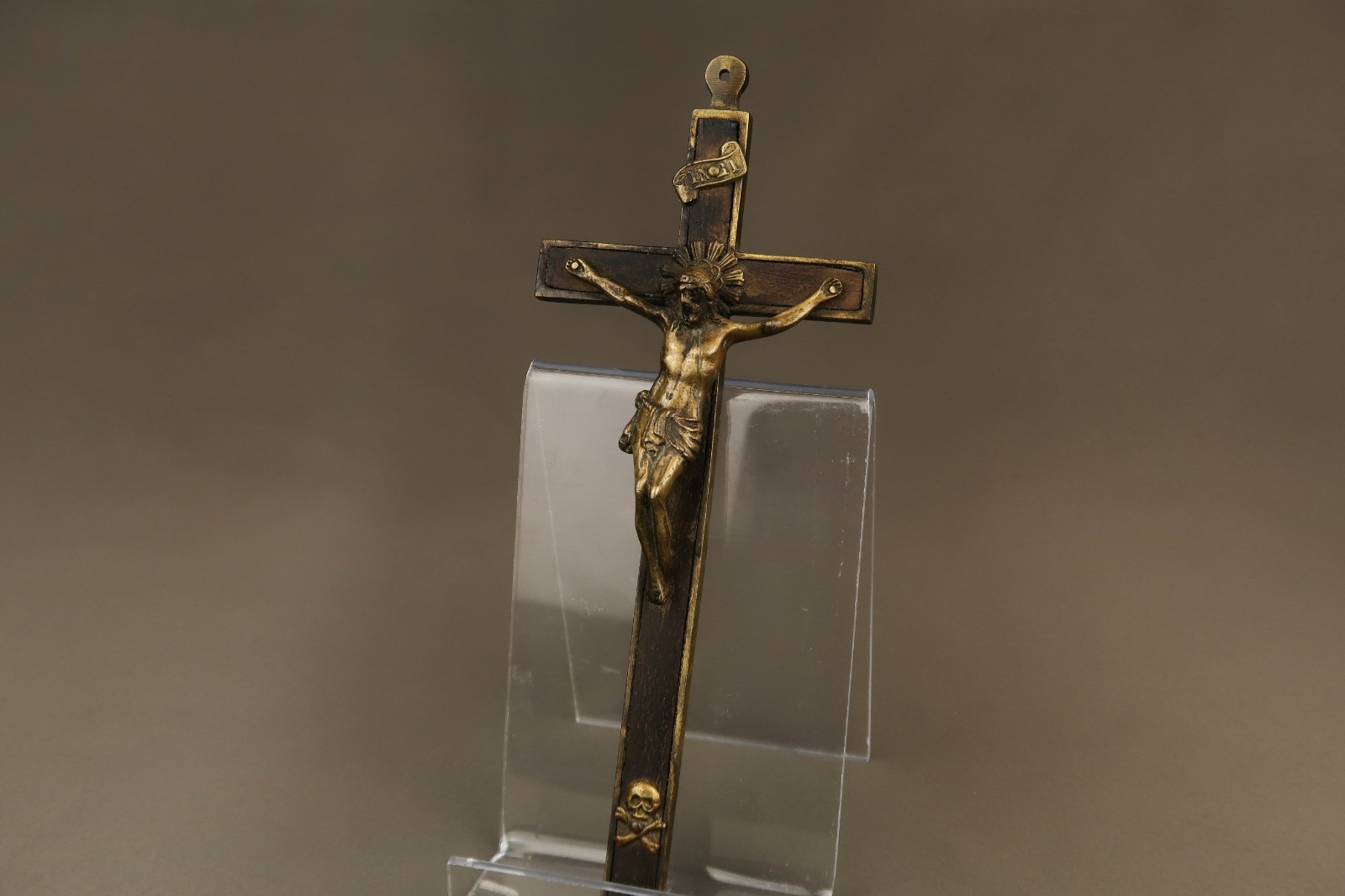 Antique Wood Bronze Crucifix Jesus Christ Early 19th Century Antique Wood Bronze Crucifix Jesus Christ Early 19th Century