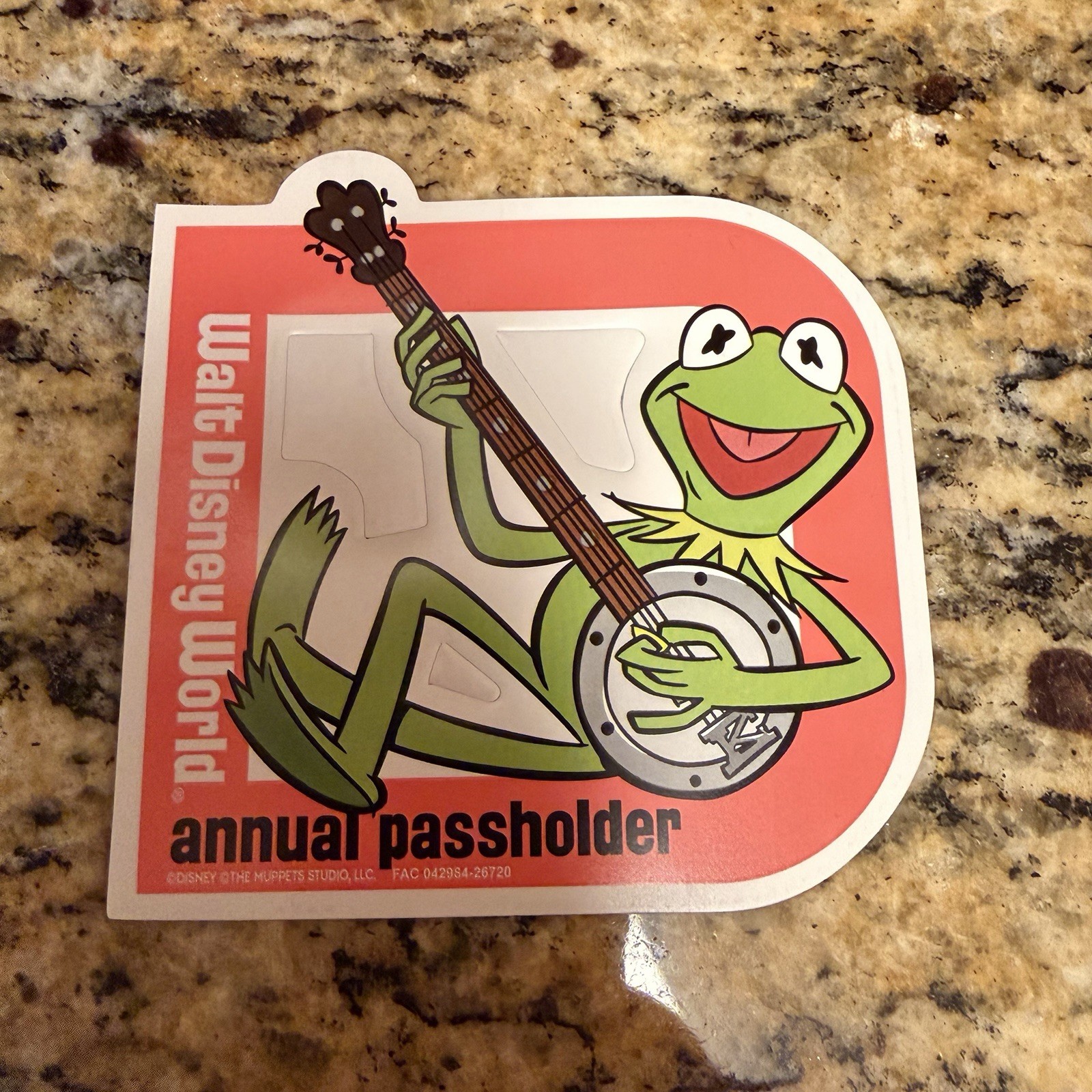 Authentic 2026 Disney Kermit The Frog Annual Passholder Magnet Muppets Banjo WDW Authentic 2026 Disney Kermit The Frog Annual Passholder Magnet Muppets Banjo WDW