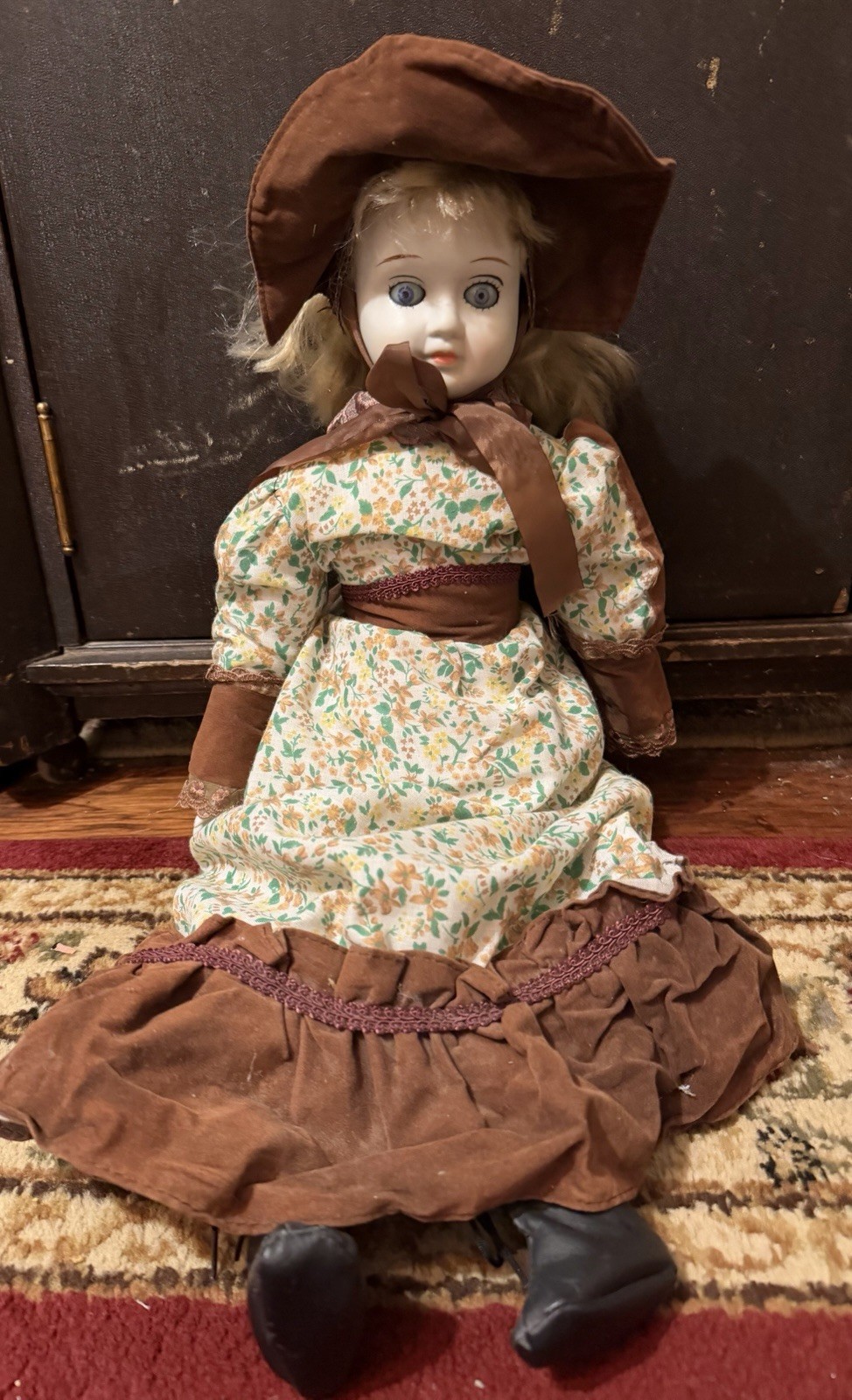 Vtg Creepy Porcelain Horror 24” Doll-Halloween Prop-Scary Decoration Glass Eyes Vtg Creepy Porcelain Horror 24” Doll-Halloween Prop-Scary Decoration Glass Eyes