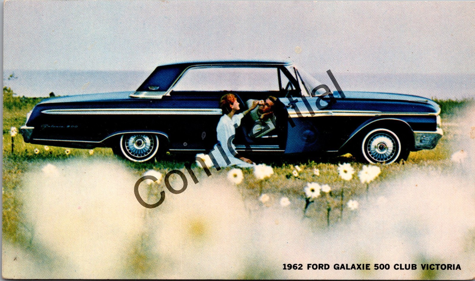 1962 Ford Galaxie 500 Club Victoria Auto Dealer Advertising Postcard Z474 1962 Ford Galaxie 500 Club Victoria Auto Dealer Advertising Postcard Z474