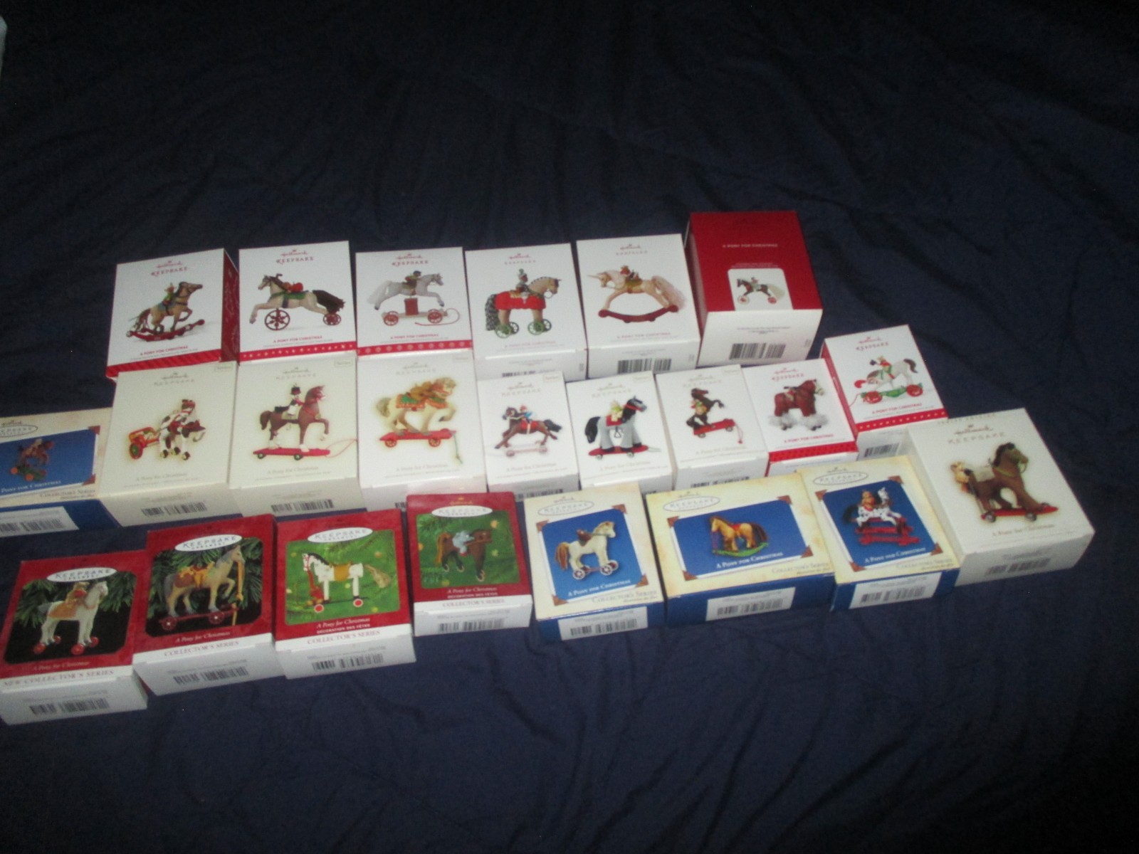 Hallmark A Pony For Christmas Ornament Collection Lot of 23 - 1998-2020