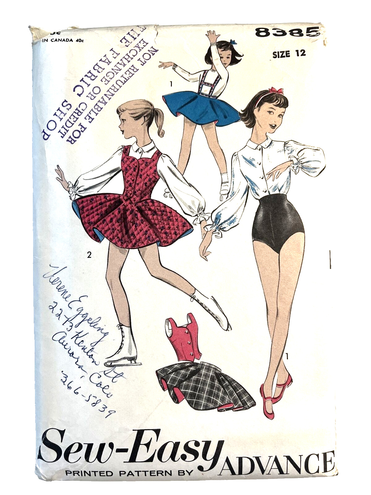 Advance 8385 Girls Skating Dance Costume Pageant Ballerina Skirt Shorts Shorts