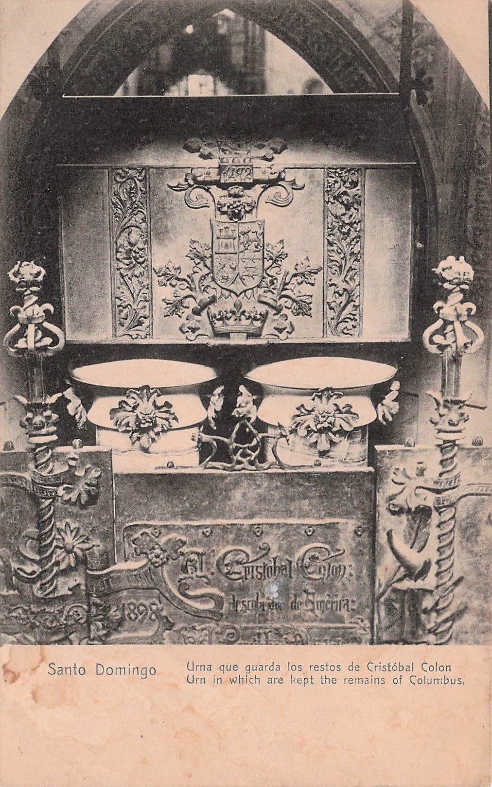 Cathedral of Santo Domingo Dominican Republic Christopher Columbus Postcard I25 Cathedral of Santo Domingo Dominican Republic Christopher Columbus Postcard I25