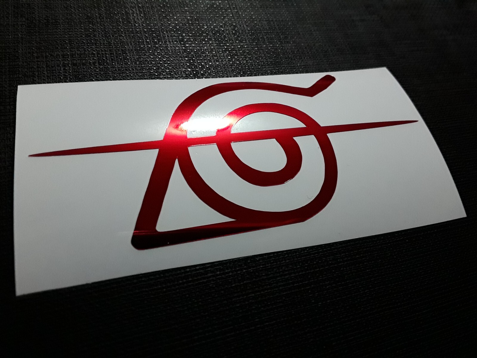 Naruto Itachi's Scratched Head Band Red Symbol Sticker Vinyl Decal Waterproof Naruto Itachi's Scratched Head Band Red Symbol Sticker Vinyl Decal Waterproof