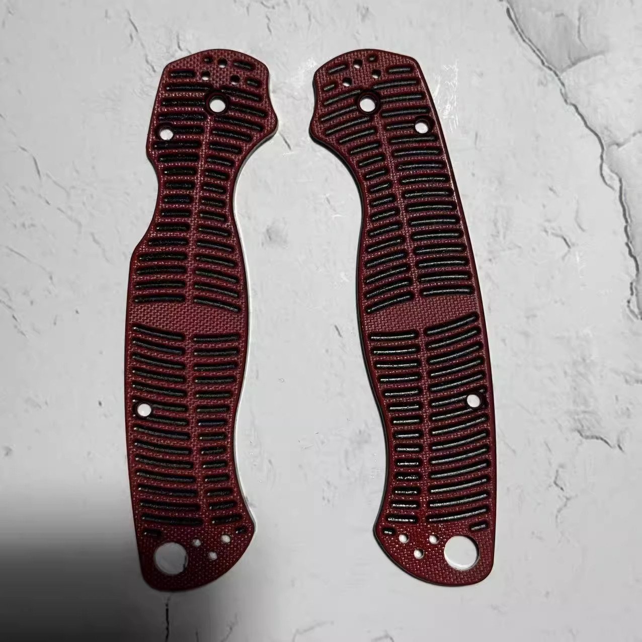 1 Pair G10 Material Handle Scales for Spyderco C81 Para 2