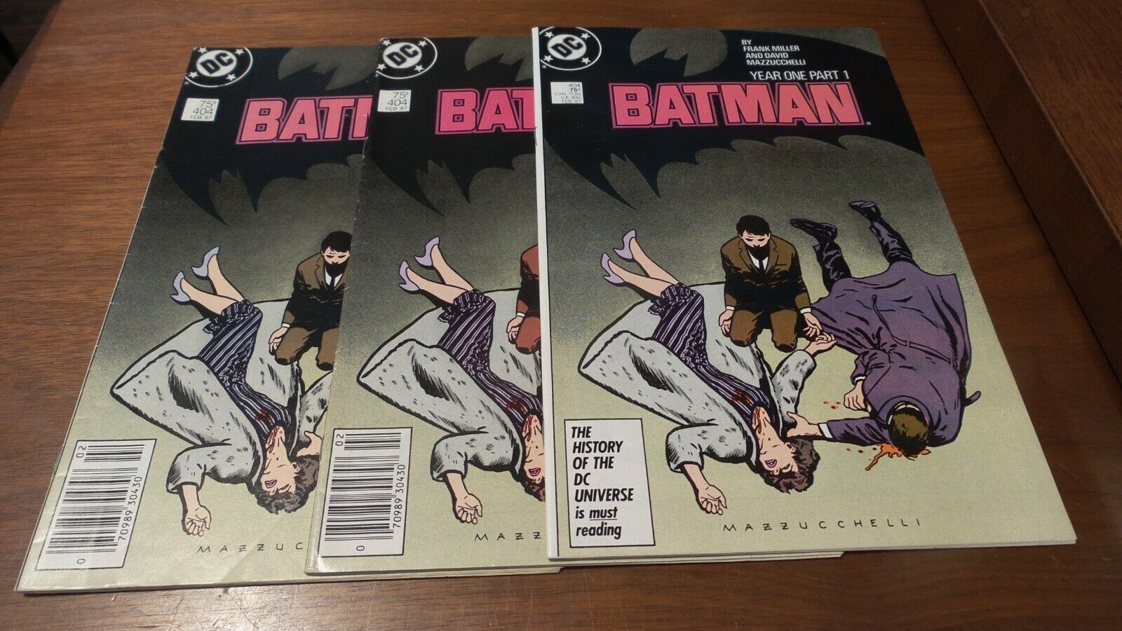 Batman #404 (1987 Year 1 Part 1 Frank Miller DC Comics Lot of 3 Newsstand Direct