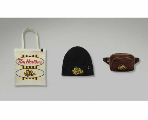 Justin Bieber & Tim Hortons “TimBiebs” DREW HOUSE Beanie, Tote Bag & Fanny Pack