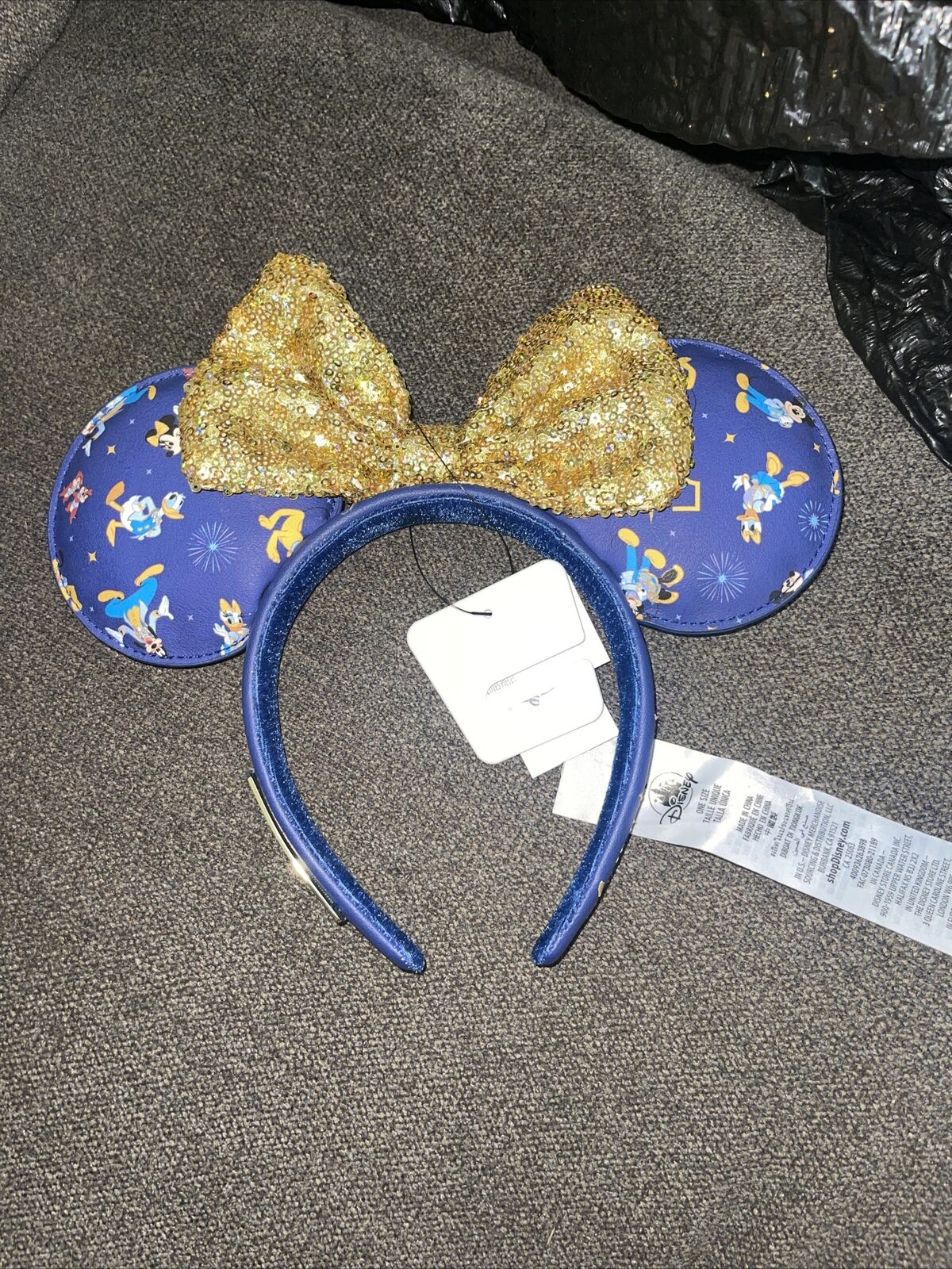 Disney Parks Disney World 50th Anniversary Loungefly Minnie Ear Headband NEW