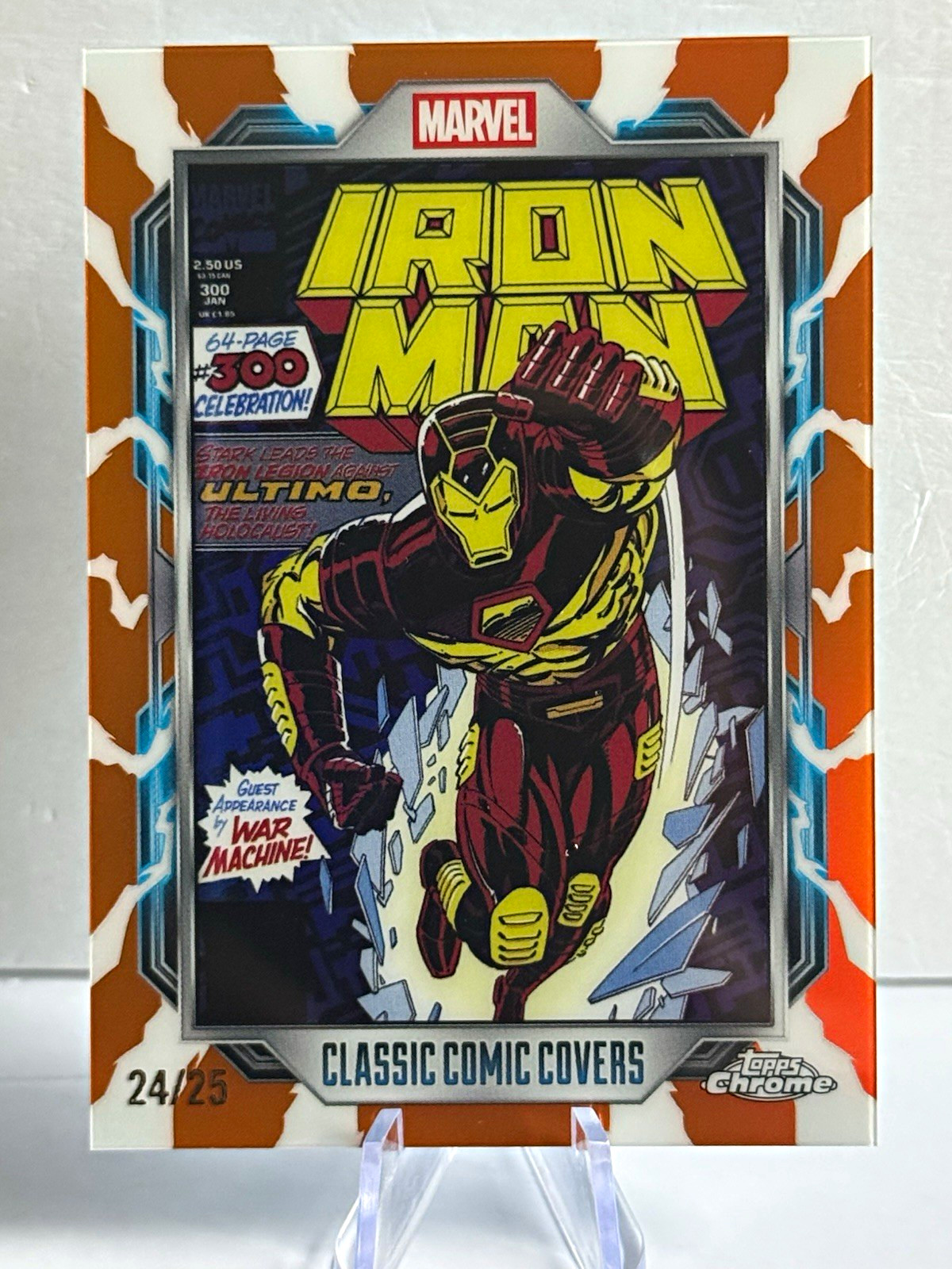 Topps Chrome Marvel Classic Comic Covers Insert CC-03 Iron Man #300 24/25 Topps Chrome Marvel Classic Comic Covers Insert CC-03 Iron Man #300 24/25