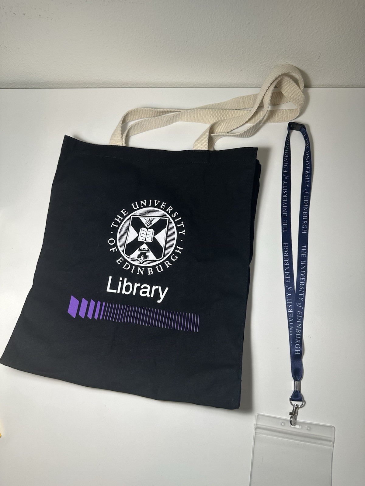 University of Edinburgh Library Tote Bag Lanyard ID Holder Campus Exclusive New University of Edinburgh Library Tote Bag Lanyard ID Holder Campus Exclusive New