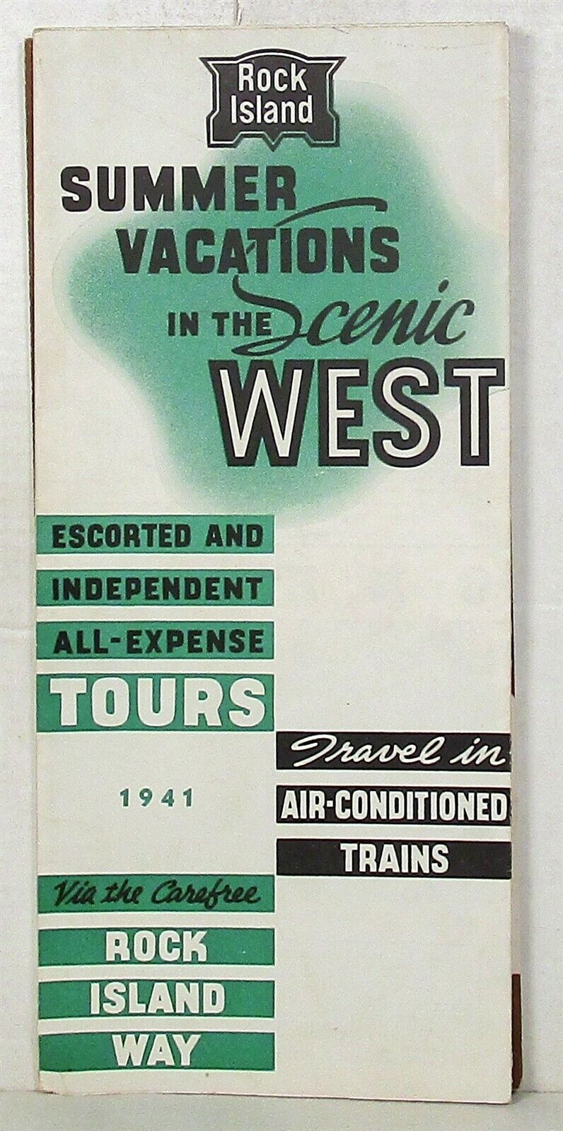 1941 Rock Island summer vacations in the scenic west brochure
