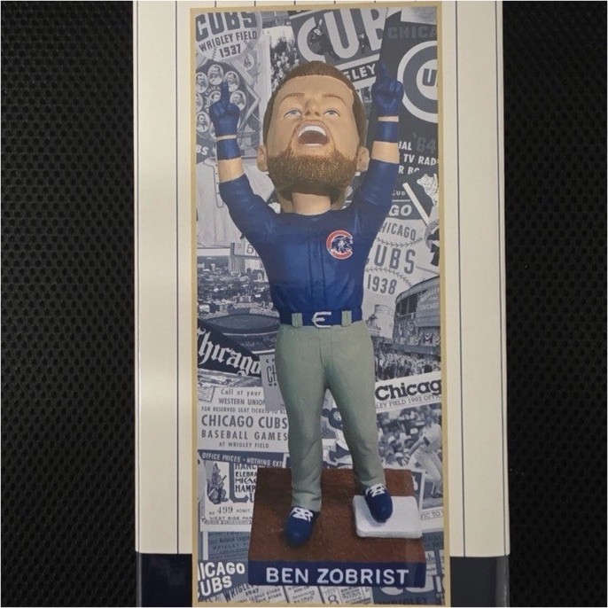 BDA Sports Ben Zobrist Bobblehead Chicago Cubs 150 Years MLB w/ Box 2026 BDA Sports Ben Zobrist Bobblehead Chicago Cubs 150 Years MLB w/ Box 2026