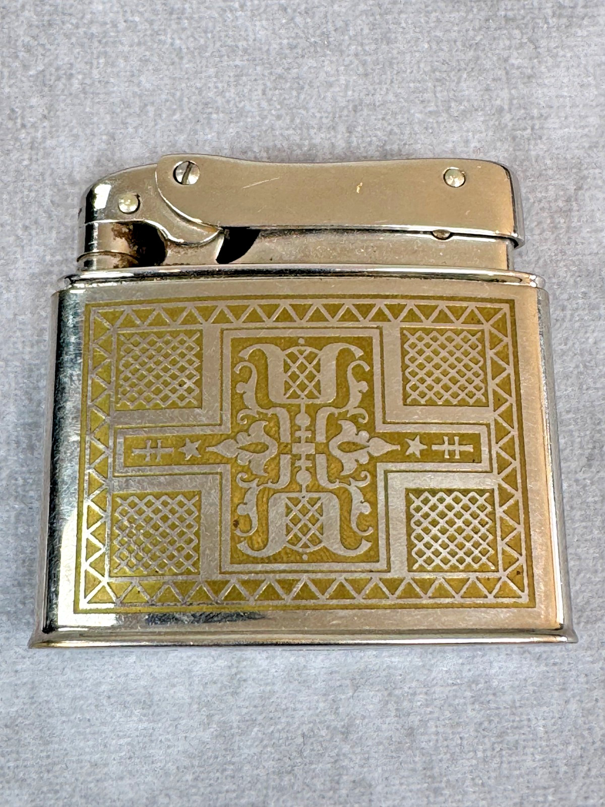 Vintage Mylflam 1000 Zunder Duplex Pocket Petrol Lighter Germany 1950s Vintage Mylflam 1000 Zunder Duplex Pocket Petrol Lighter Germany 1950s