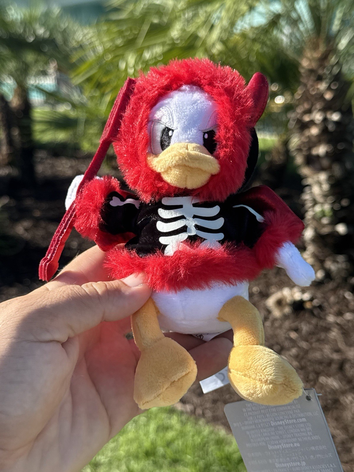 Disney Parks 2026 WDW Deviled Donald Plush Bag Charm New