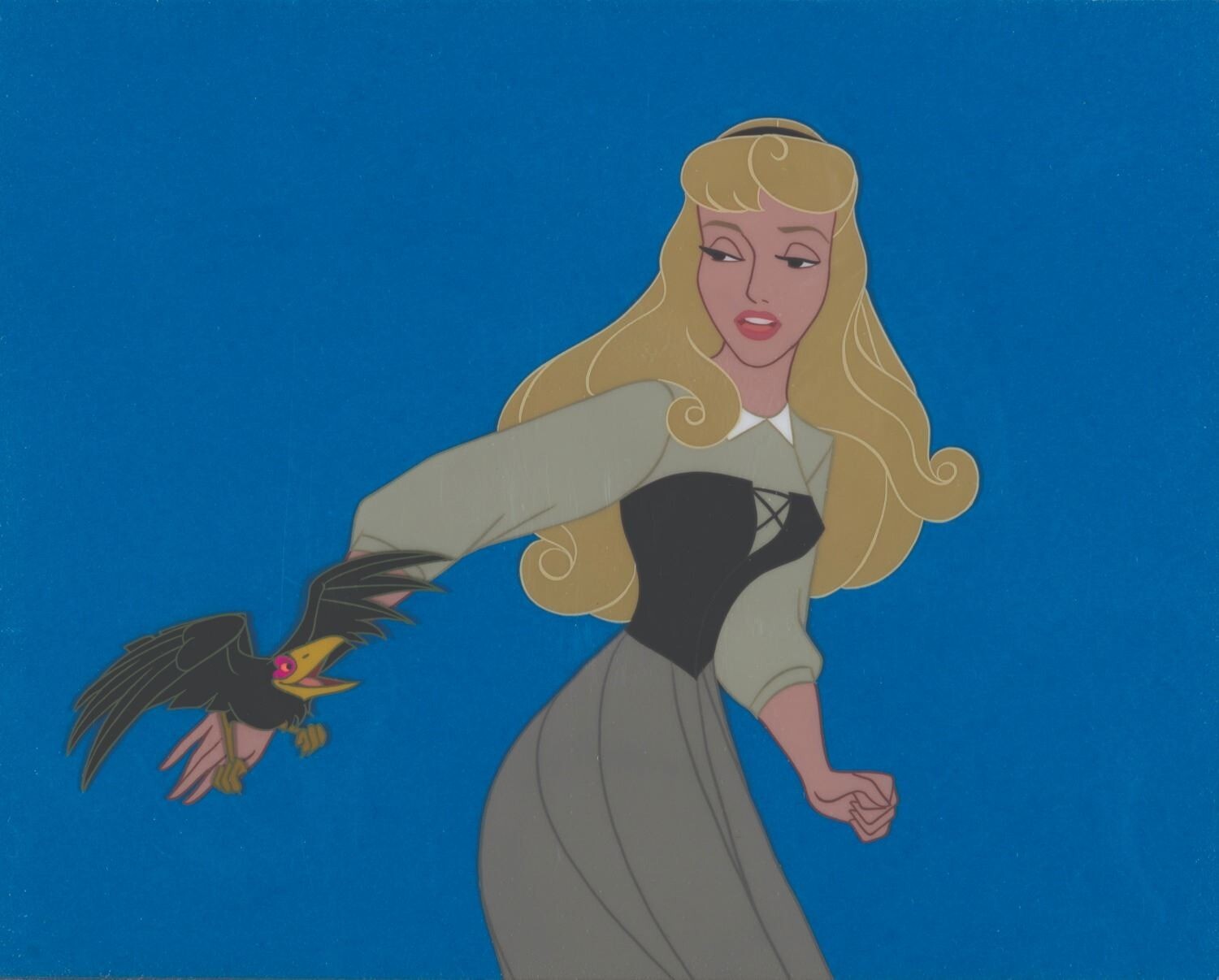 Sleeping Beauty Aurora Briar Rose Diablo Cel Setup Walt Disney 1959 vac
