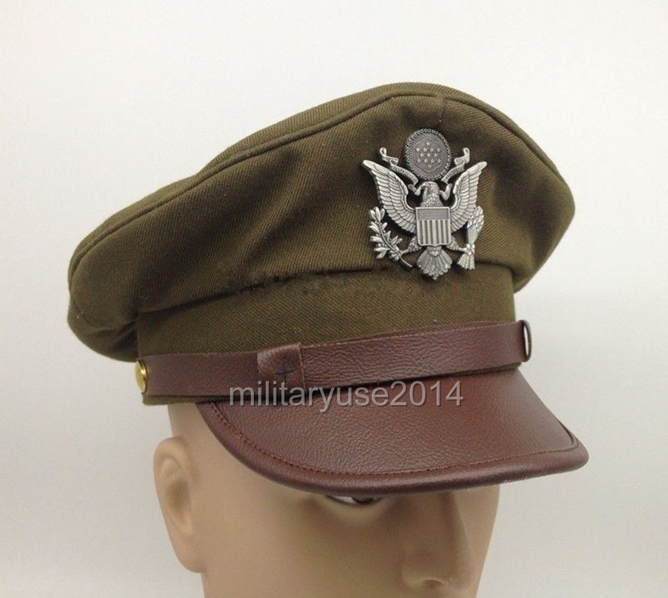 WWII WW2 US ARMY AIR FORCE AAF OFFICER CAP EAGLE BADGE HAT CAP SIZE M 56-57 CM WWII WW2 US ARMY AIR FORCE AAF OFFICER CAP EAGLE BADGE HAT CAP SIZE M 56-57 CM